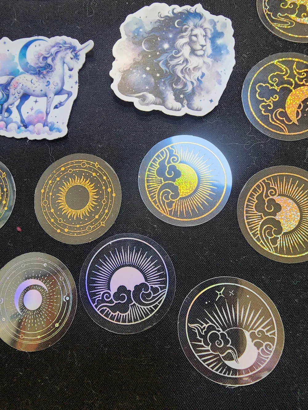 50 Assorted Animal & Celestial Stickers